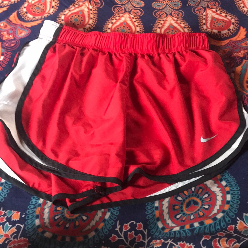 Red Nike shorts size medium-true to size